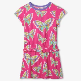 Hatley Botanical Butterflies Ruffle Waist Dress