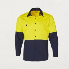 Hi Vis Cool Breeze Long Sleeve Safety Shirt