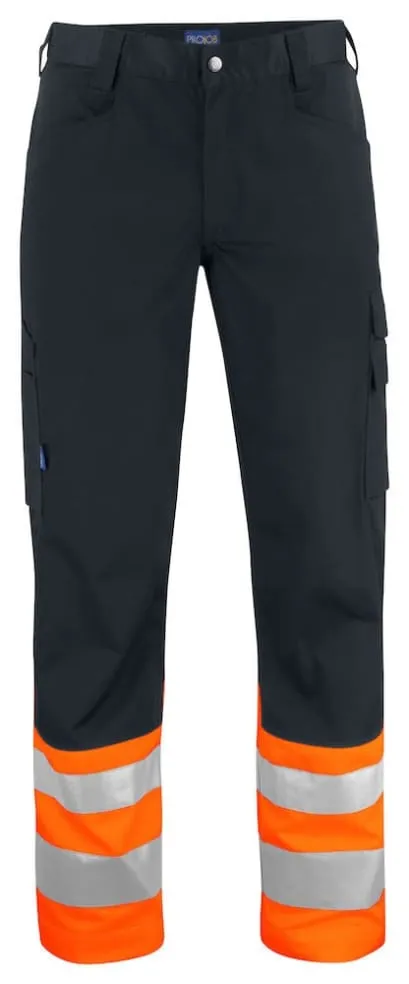 Hi Vis Projob 6533 Work Trousers with Multi-Pocket Design