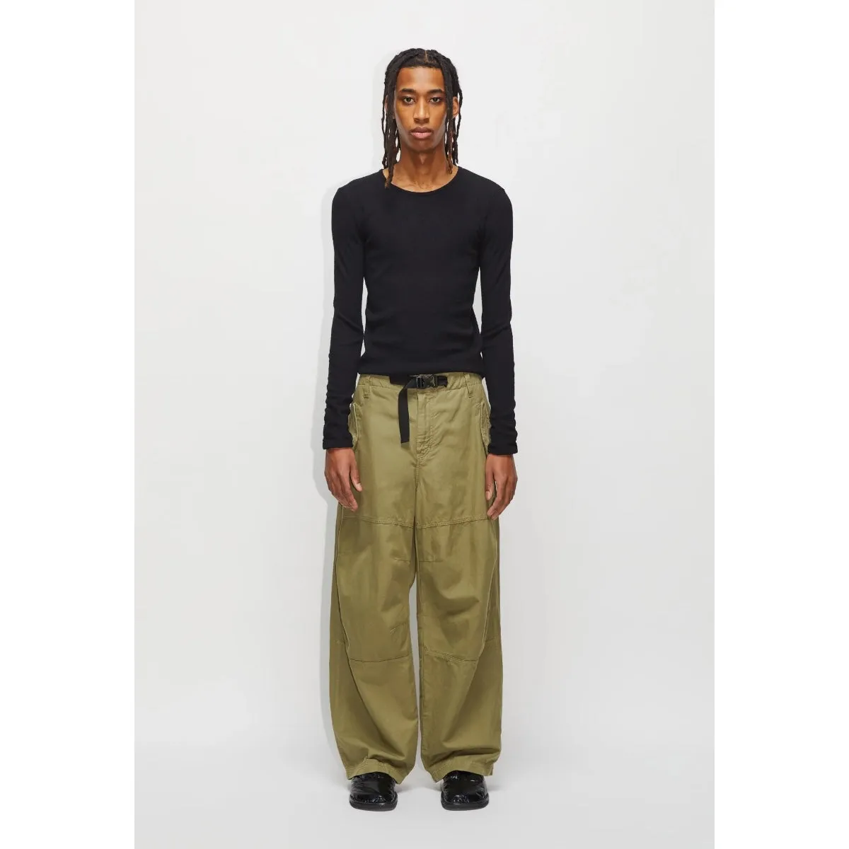 Hope Gloom Cargo Trousers pale green