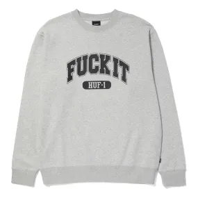 HUF Fuck It Crewneck - Heather Grey