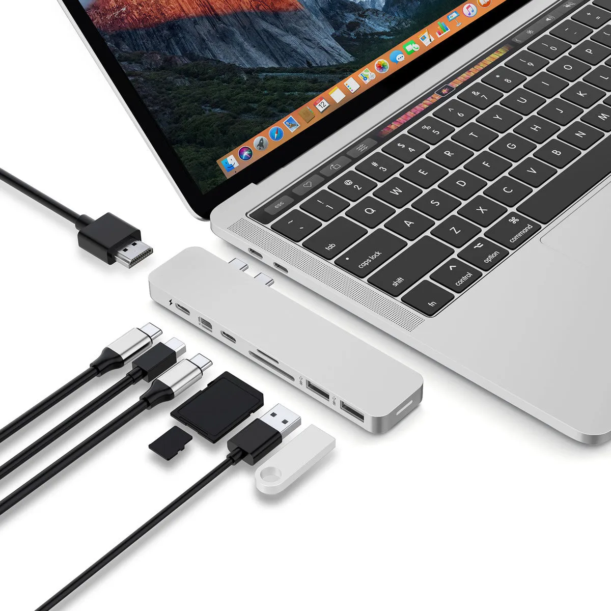 HyperDrive PRO 8-in-2 USB-C Hub - Silver