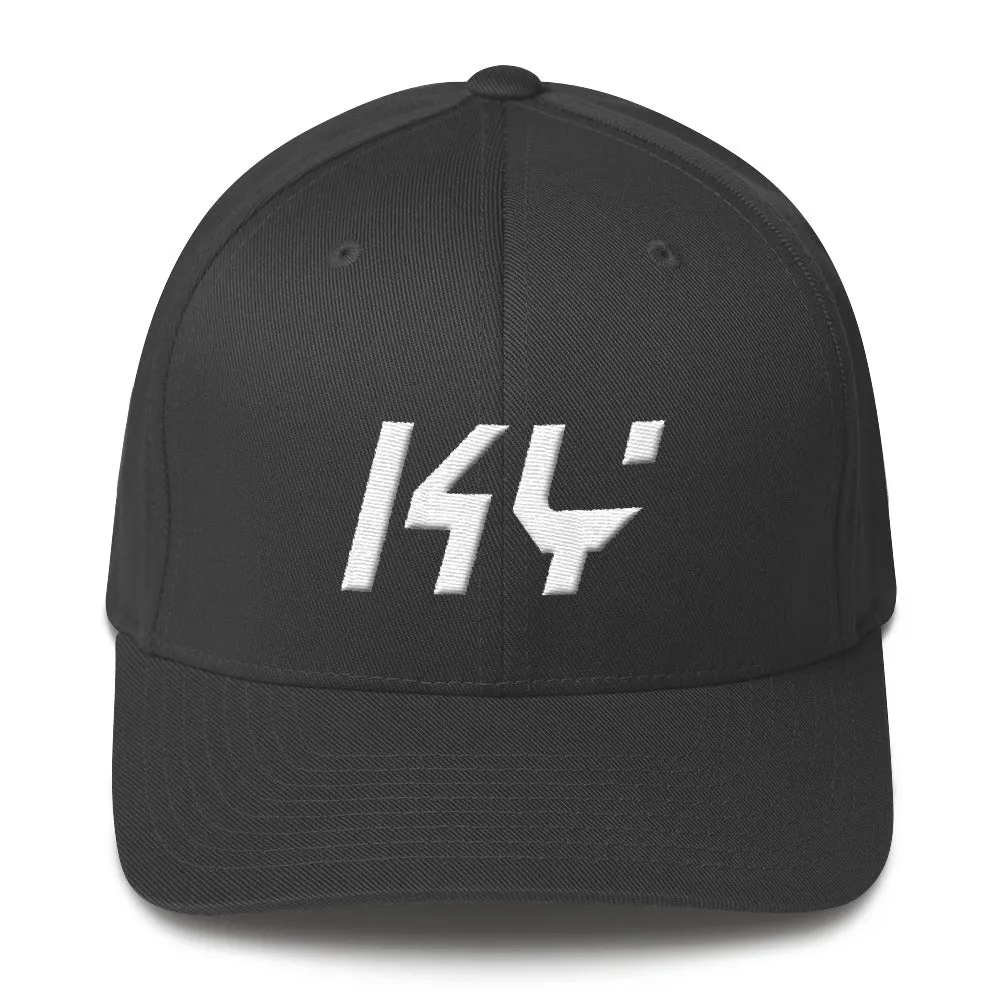 Kentucky - Structured Twill Cap - White Embroidery - KY - Many Hat Color Options Available