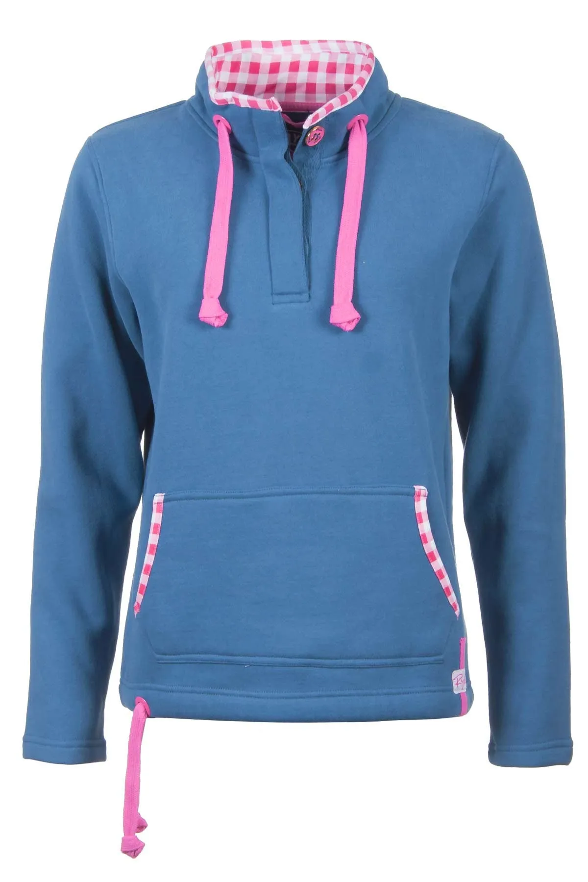 Ladies Button Neck Sweatshirt