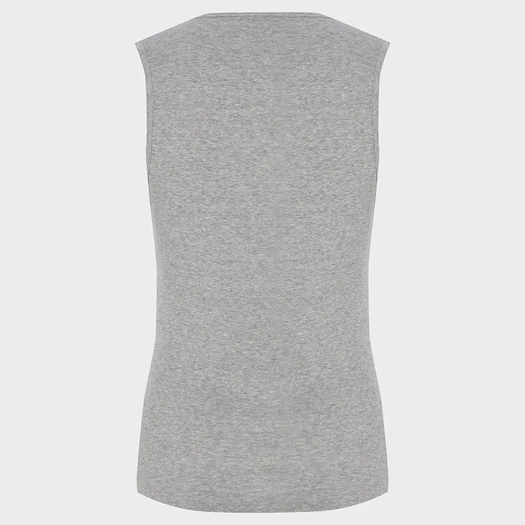 Ladies Crew Neck Vest - Grey