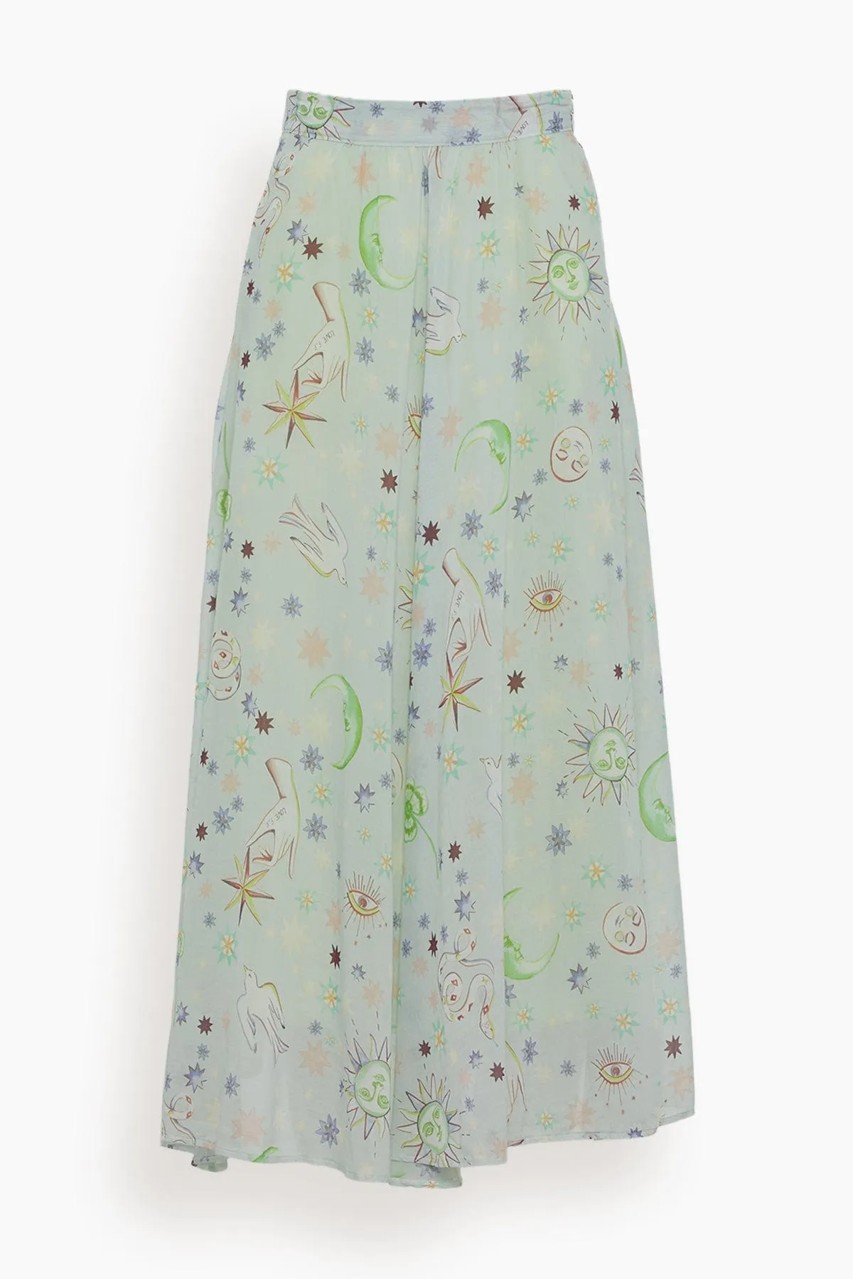 Love Alchemy Cotton Silk Voile Skirt in Paradise