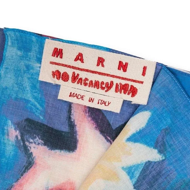 Marni x No Vacancy Inn Scarf - Royal