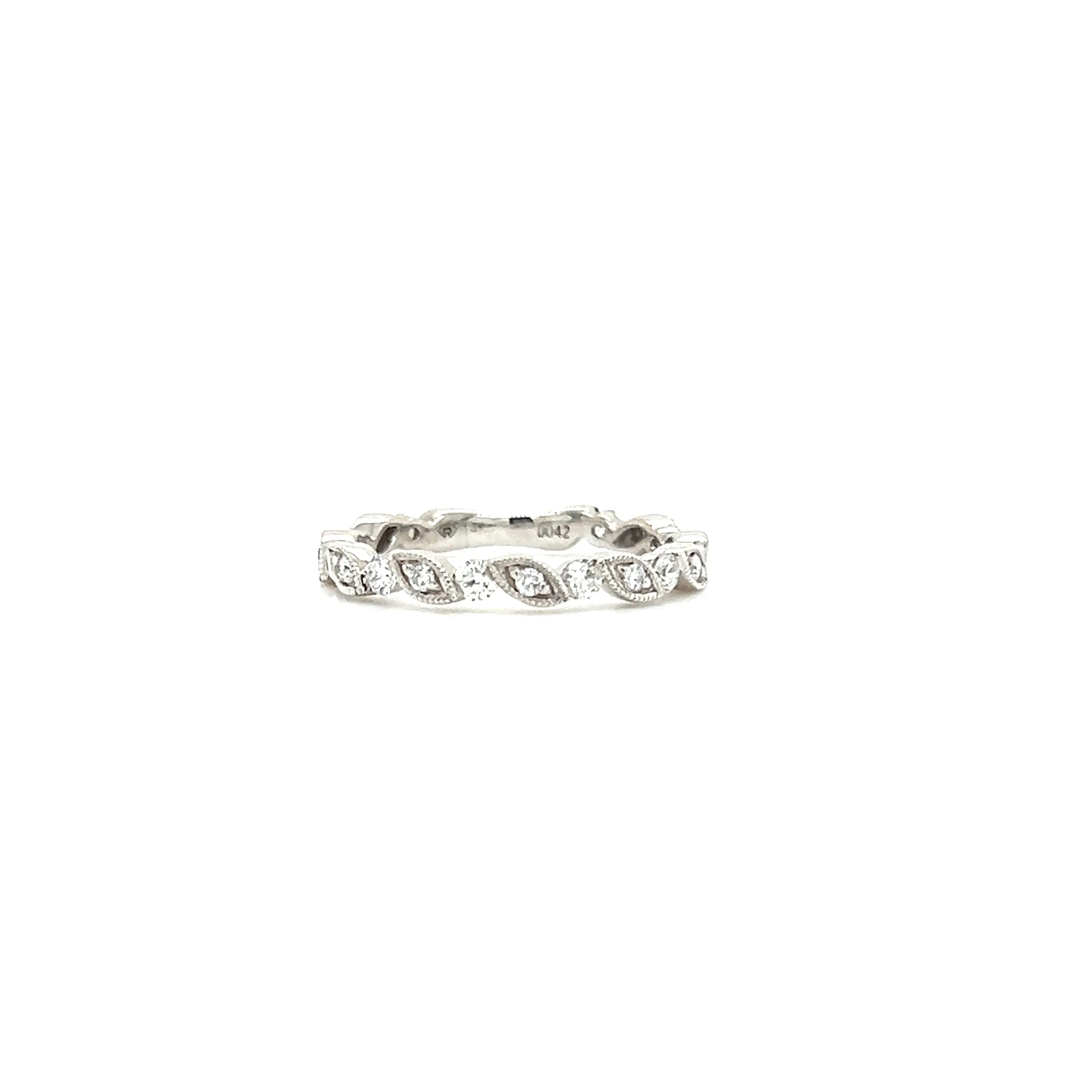 Marquise Diamond Ring with 0.42ctw of Diamonds in 14K White Gold