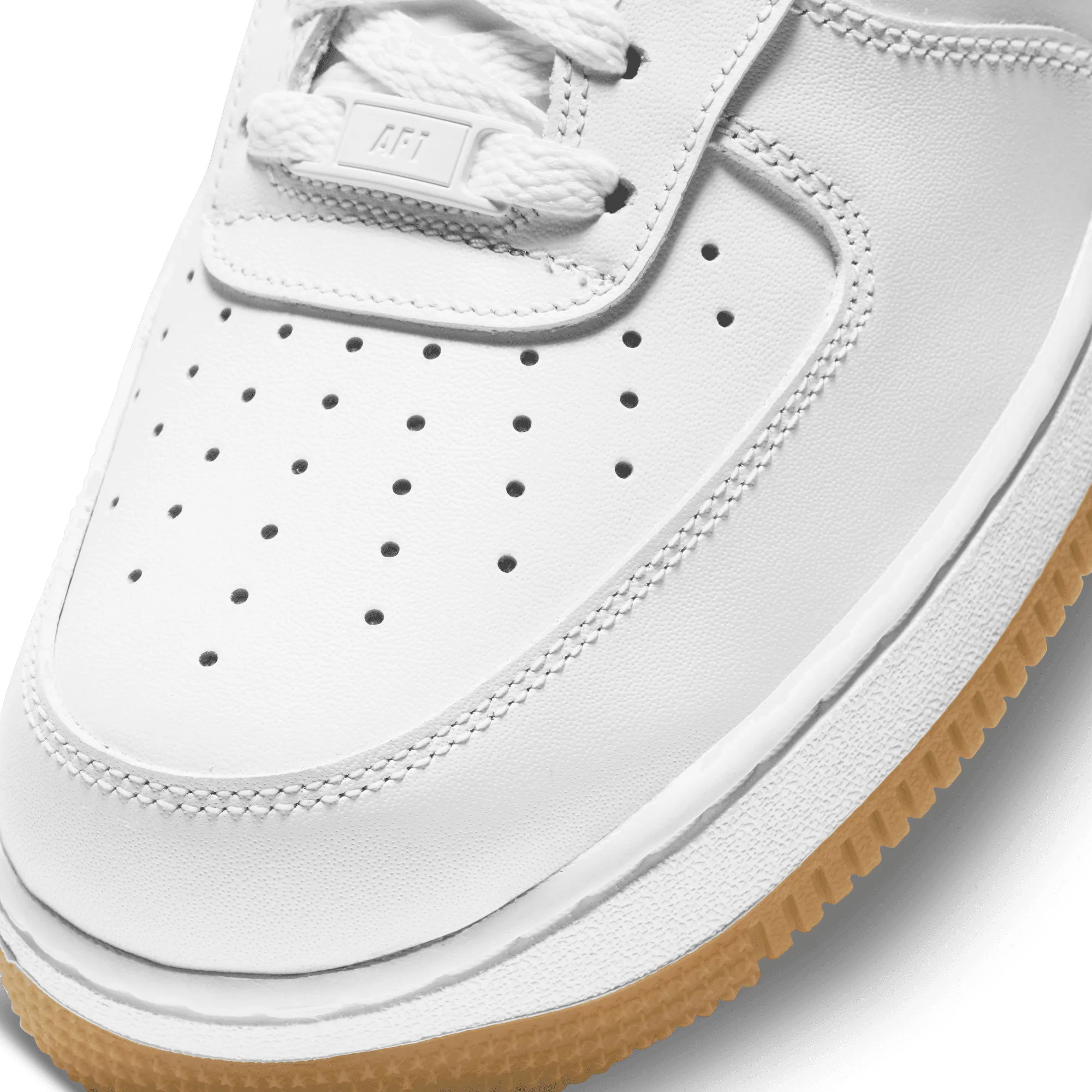 Men's Nike Air Force 1 '07 - White/White/Gum Light Brown