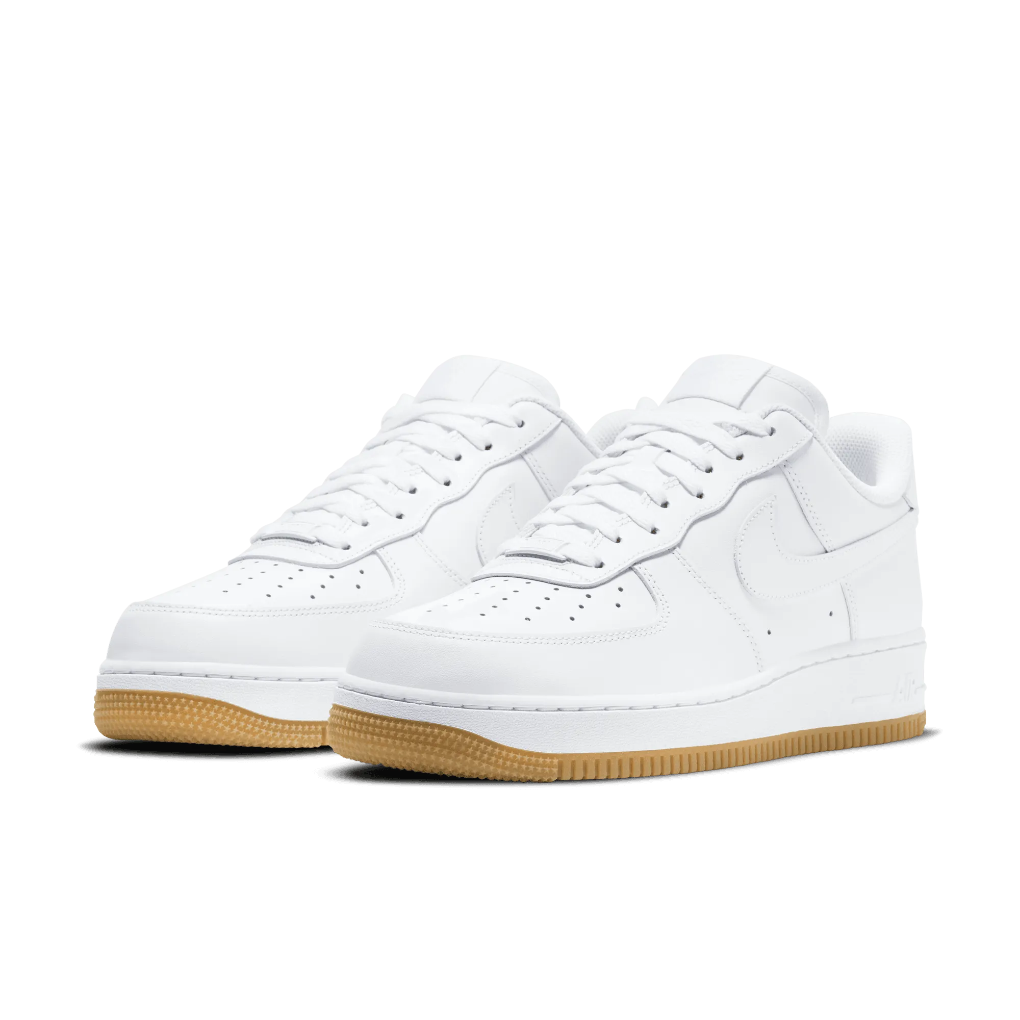 Men's Nike Air Force 1 '07 - White/White/Gum Light Brown