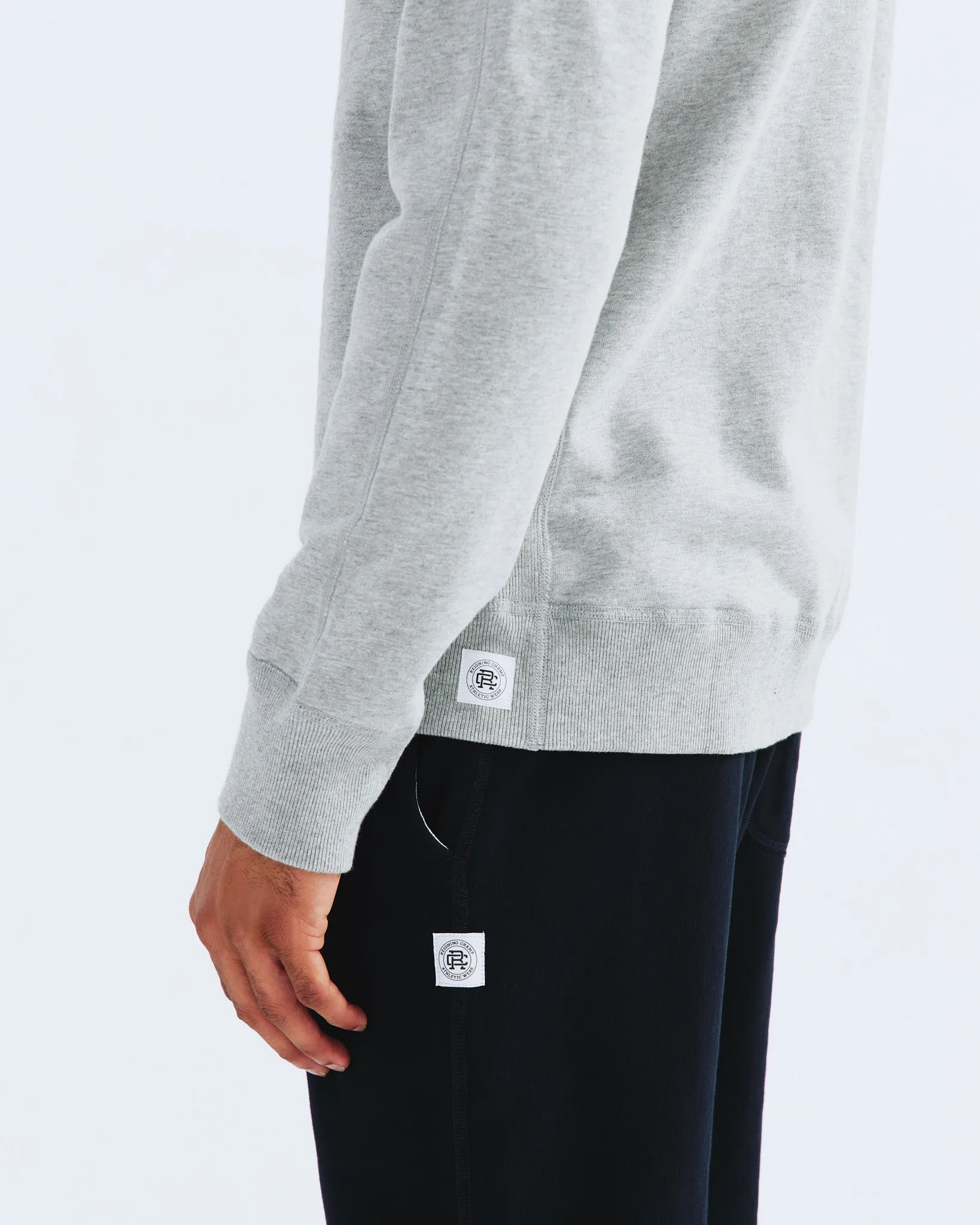 Midweight Terry Slim Crewneck