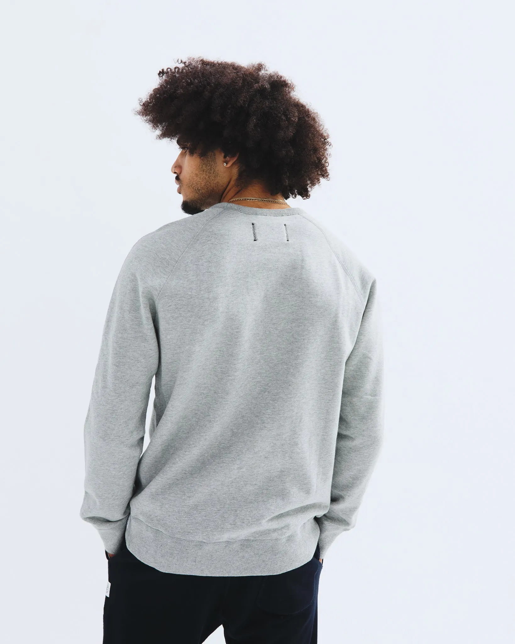 Midweight Terry Slim Crewneck