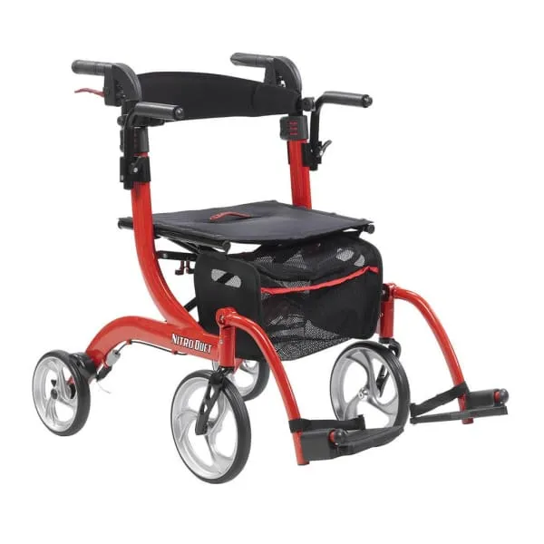 Nitro Duet Rollator Walker and Transport Chair