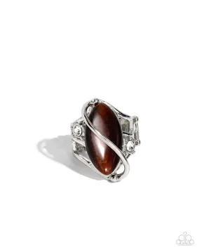 Paparazzi Enlightened Elegance Brown Ring