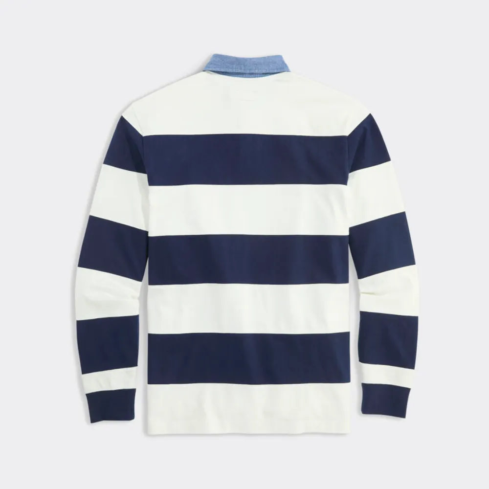 Pieced Stripe Rugby Shirt