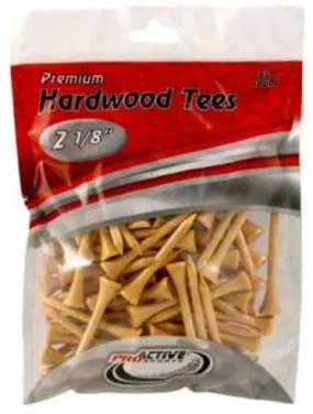 ProActive Premium Sports Hardwood Golf Tees 2.125 80 count