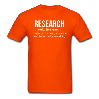 "Research" (white) - Men's T-Shirt