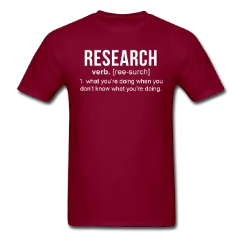 "Research" (white) - Men's T-Shirt