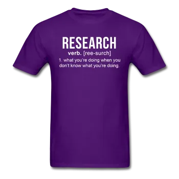 "Research" (white) - Men's T-Shirt