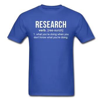 "Research" (white) - Men's T-Shirt