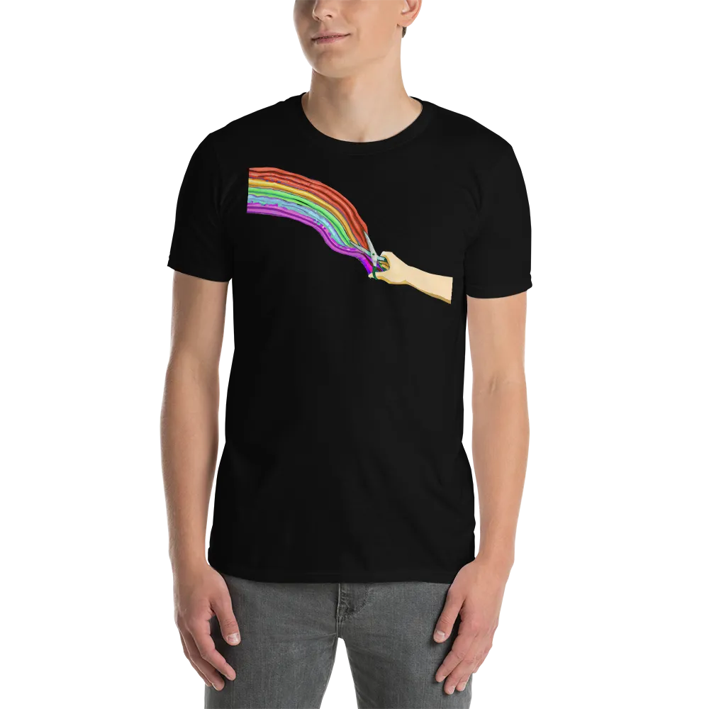 Rainbow Shears Proud Hairstylist Unisex T-Shirt