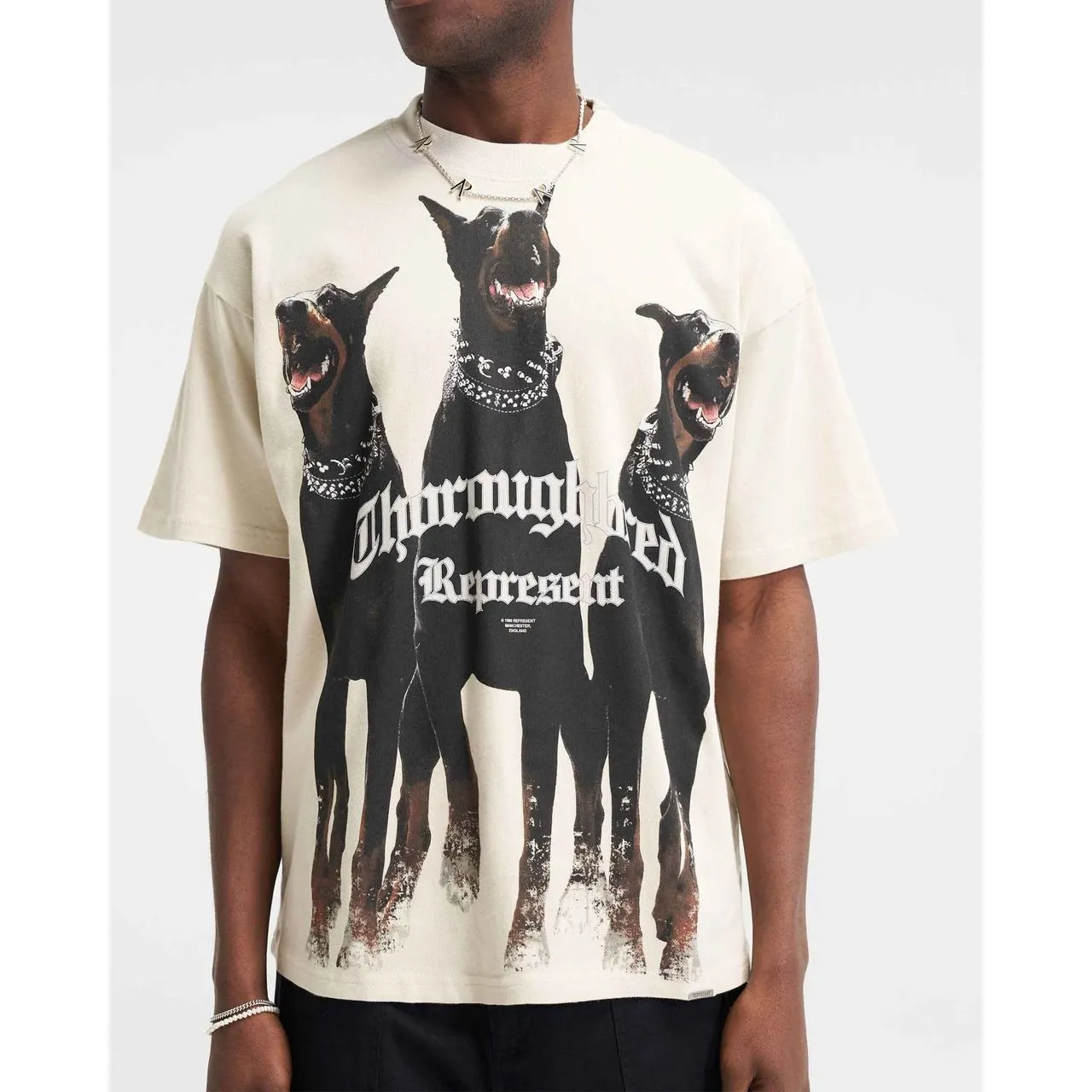 Represent Thoroughbred Tee Vintage White