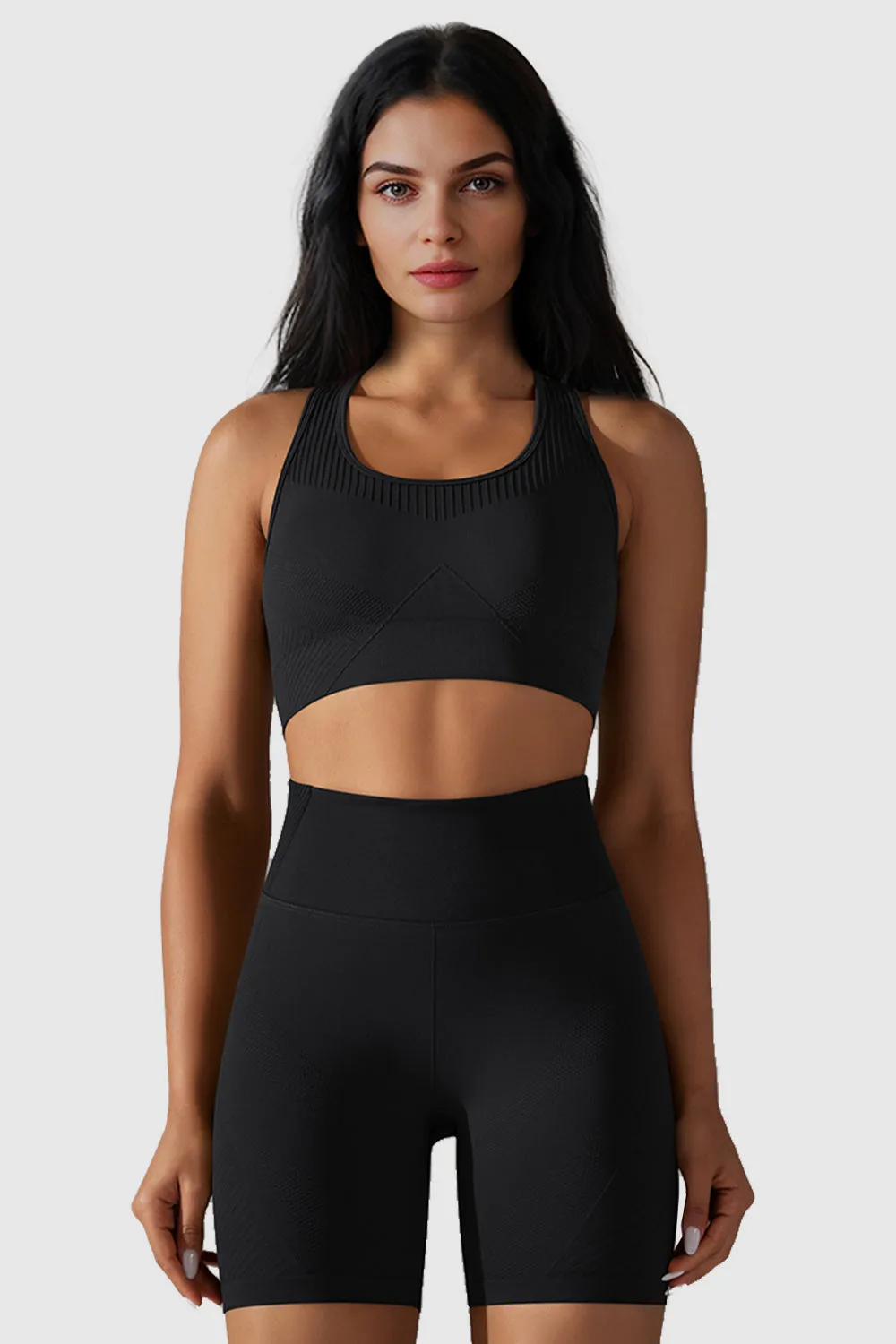 Seamless Sports Bra with Removable Pads