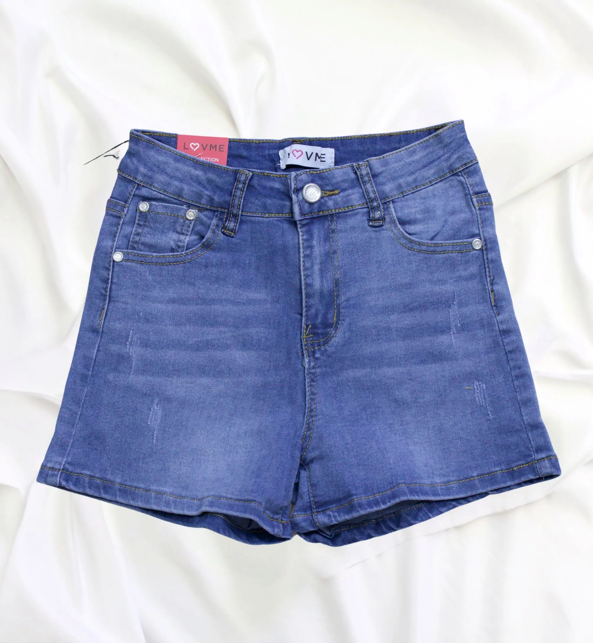 SHORT DE MEZCLILLA LISO LV90023