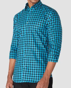 Somelos Deep Water Checked Shirt