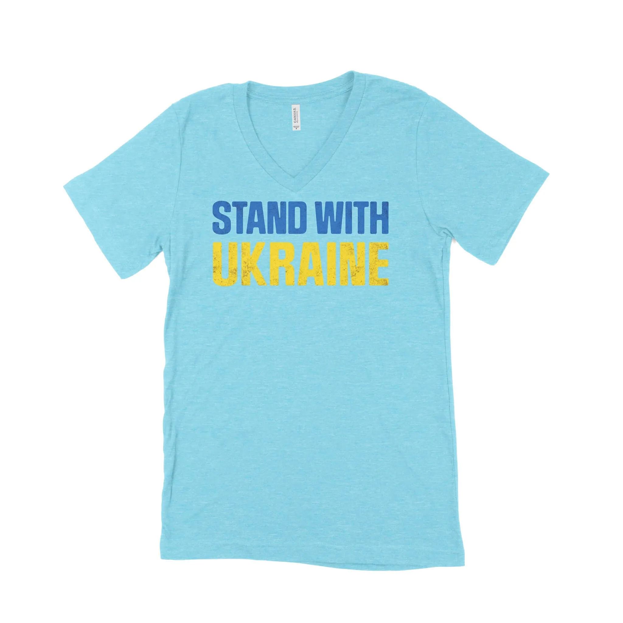 Stand With Ukraine Unisex V-Neck T-Shirt