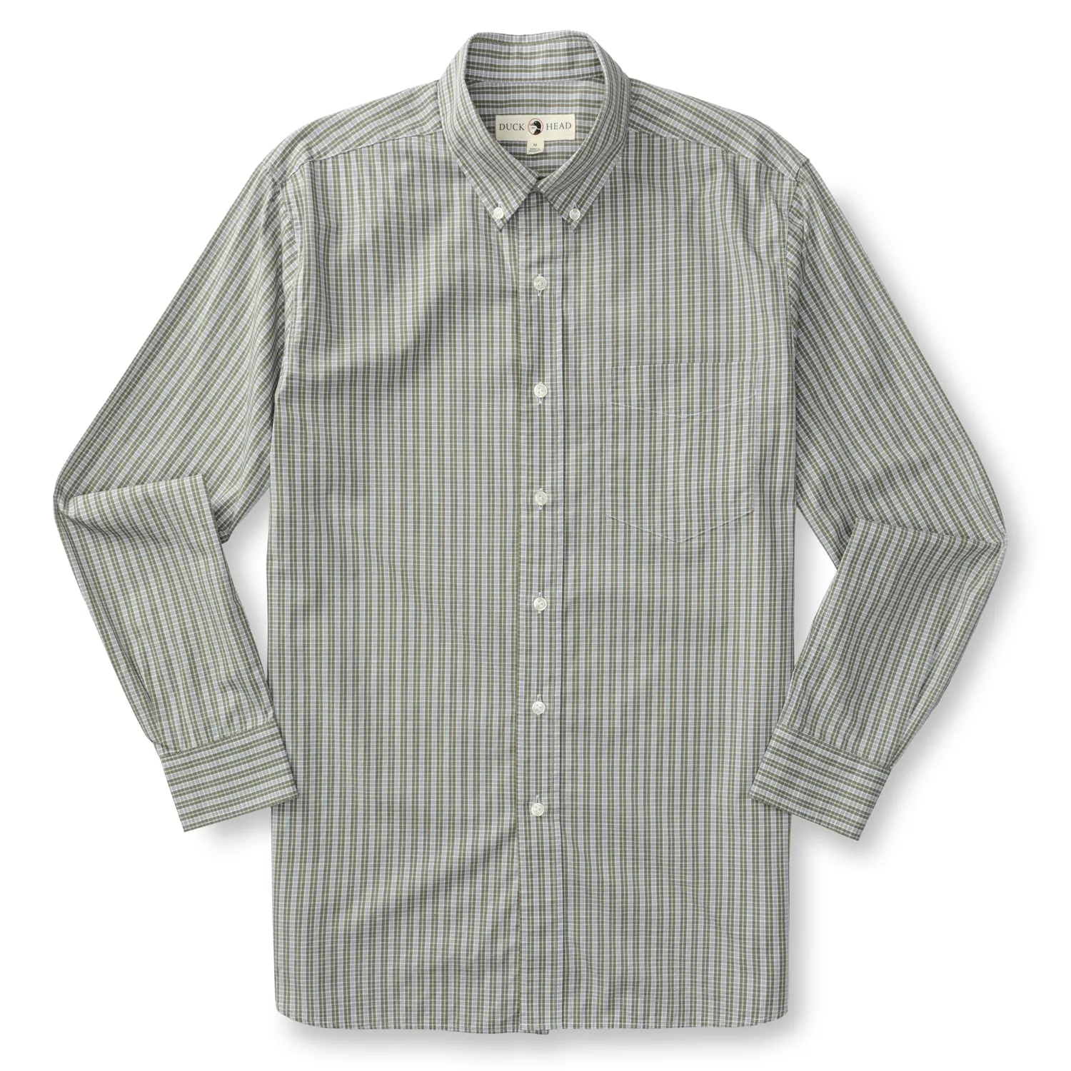 Stirling Plaid Cotton Poplin Sport Shirt