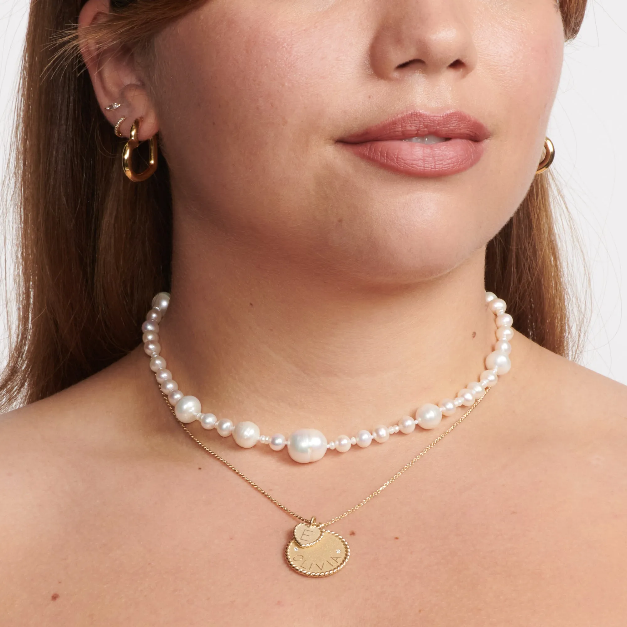 Sweetheart Imperial Disc Pendant Necklace