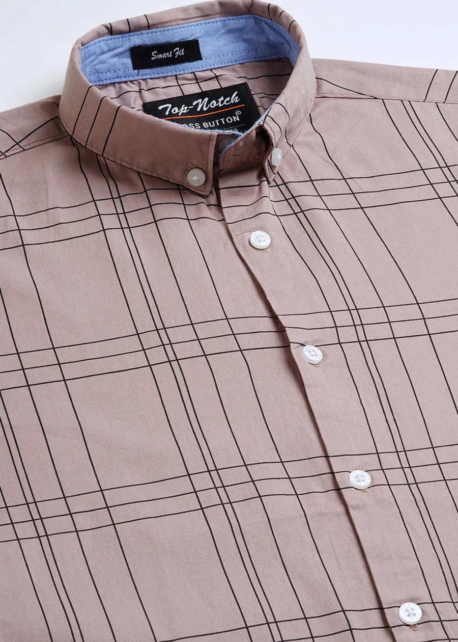 Symmetric Maroon Mens Shirt