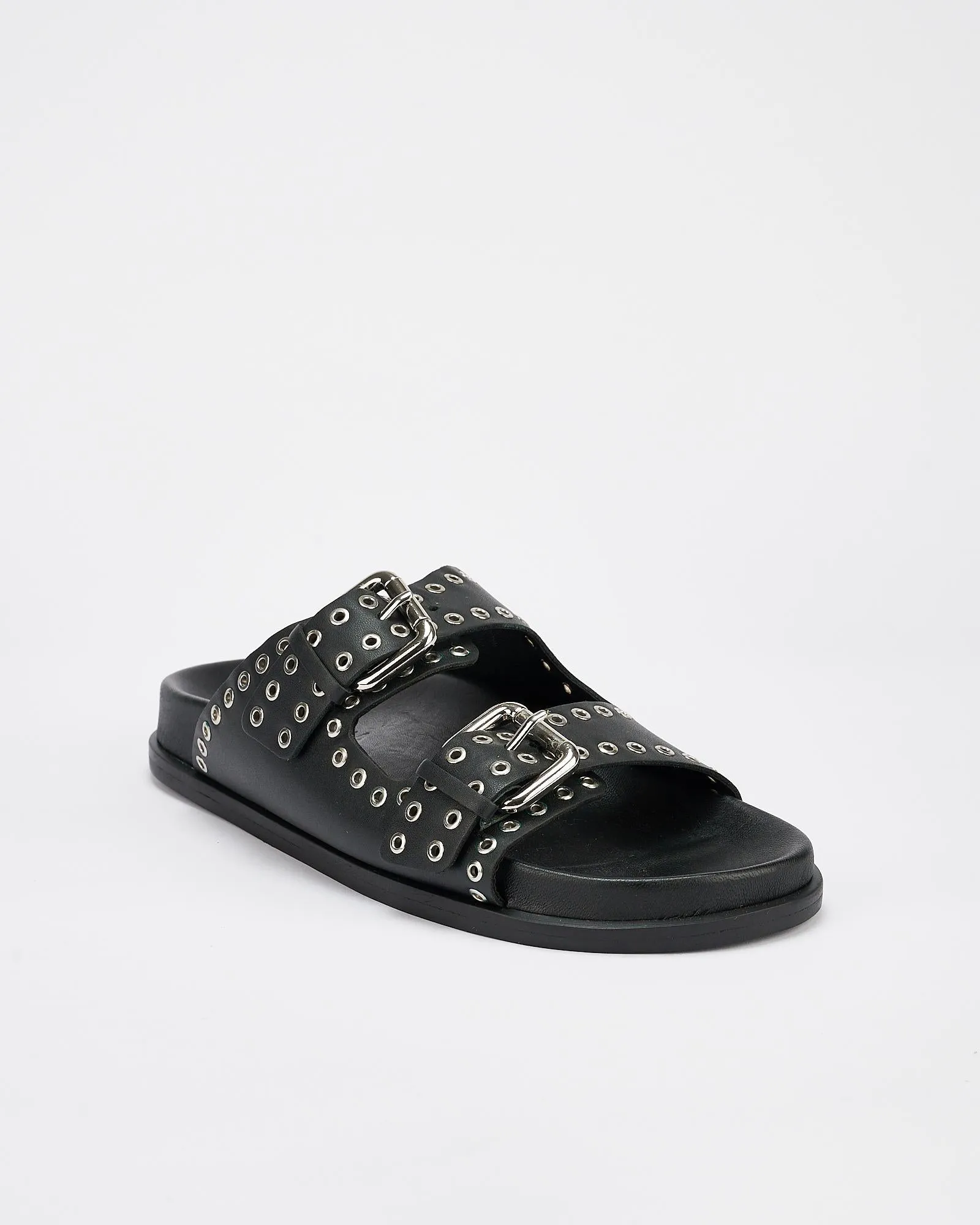 Thea Footbed Black/Silver