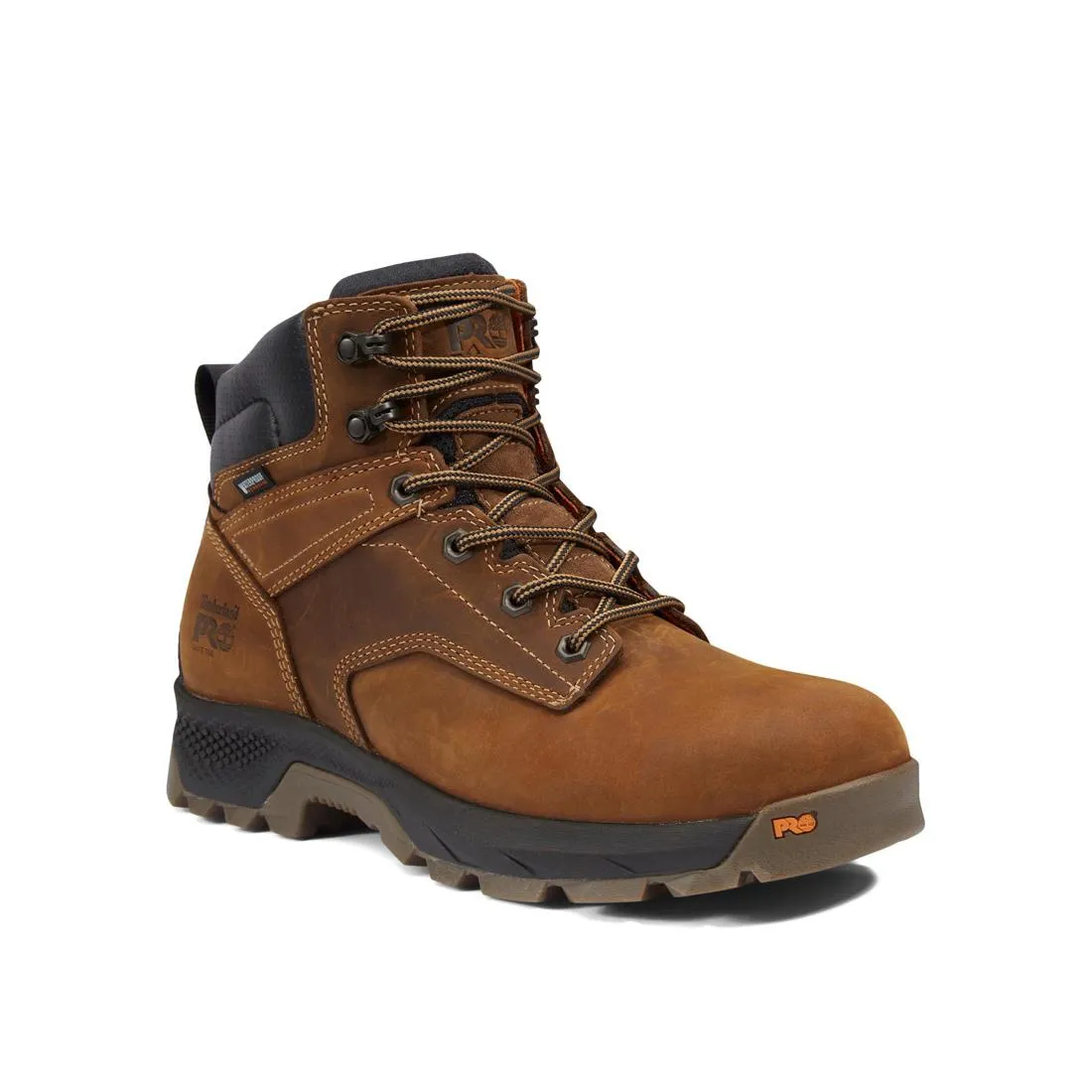 Titan EV 6 Inch Soft-Toe Waterproof Work Boot Brown