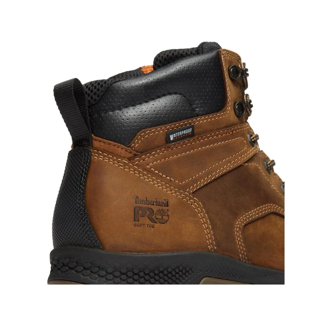 Titan EV 6 Inch Soft-Toe Waterproof Work Boot Brown