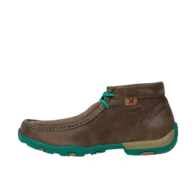 Twisted X Womens Chukka Driving Moc Bomber Turquoise