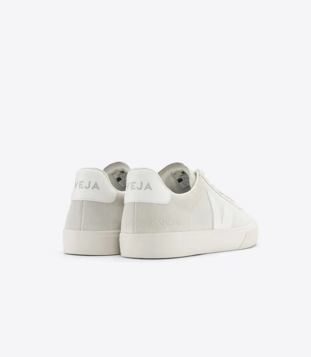 VEJA Men's Campo Natural White Suede Sneaker