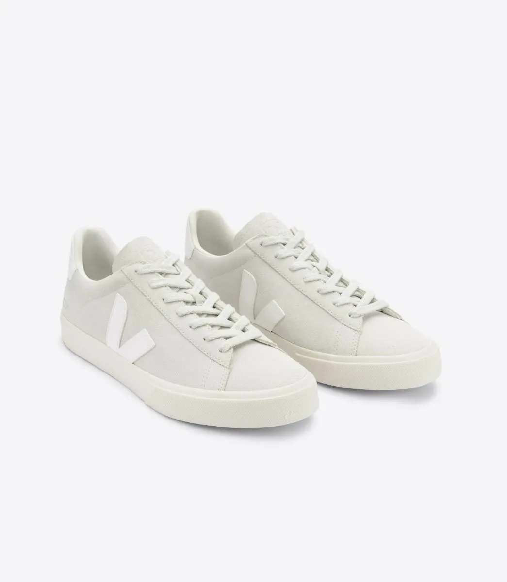 VEJA Men's Campo Natural White Suede Sneaker