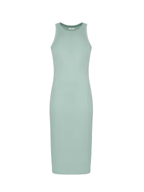 Women's 365 Lightweight Rib Tank Dress—eucalyptus blue