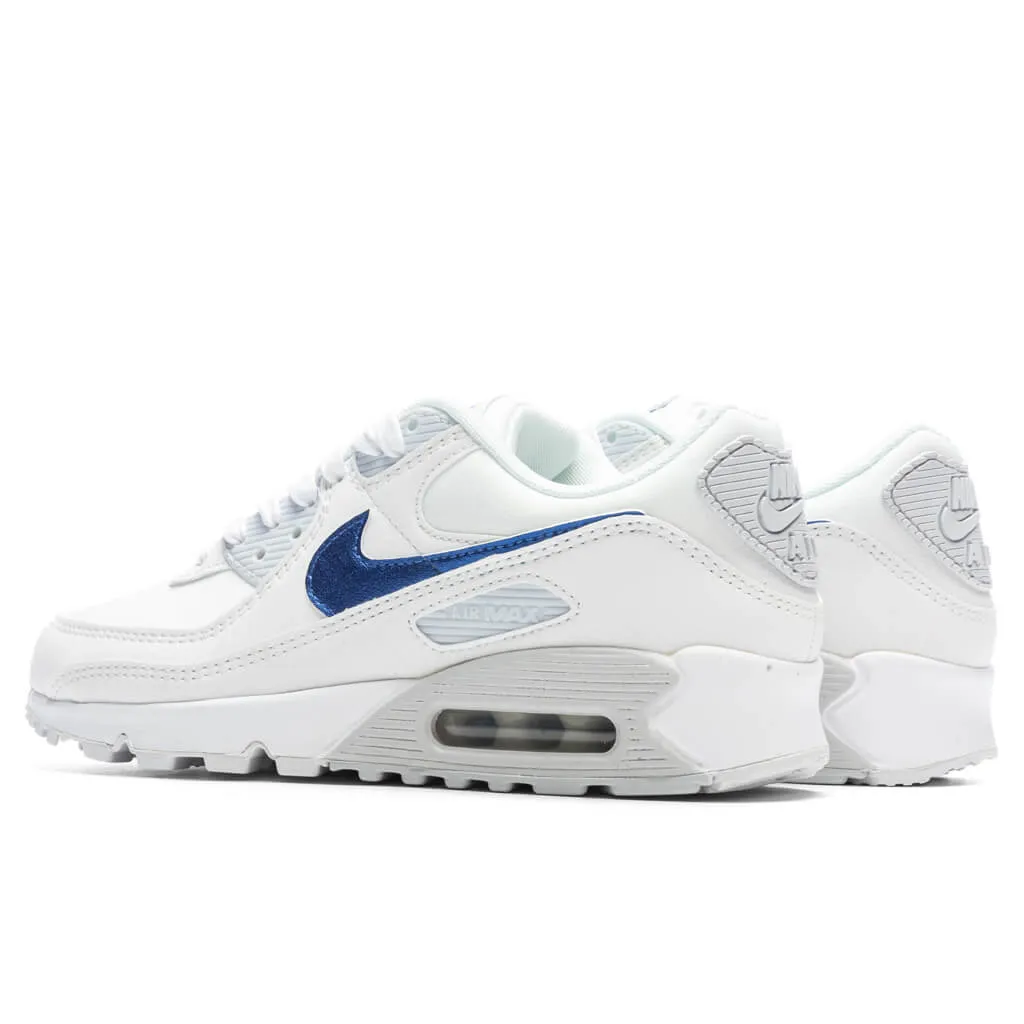 Womens Air Max 90 - Summit White/Medium Blue/Pure Platinum