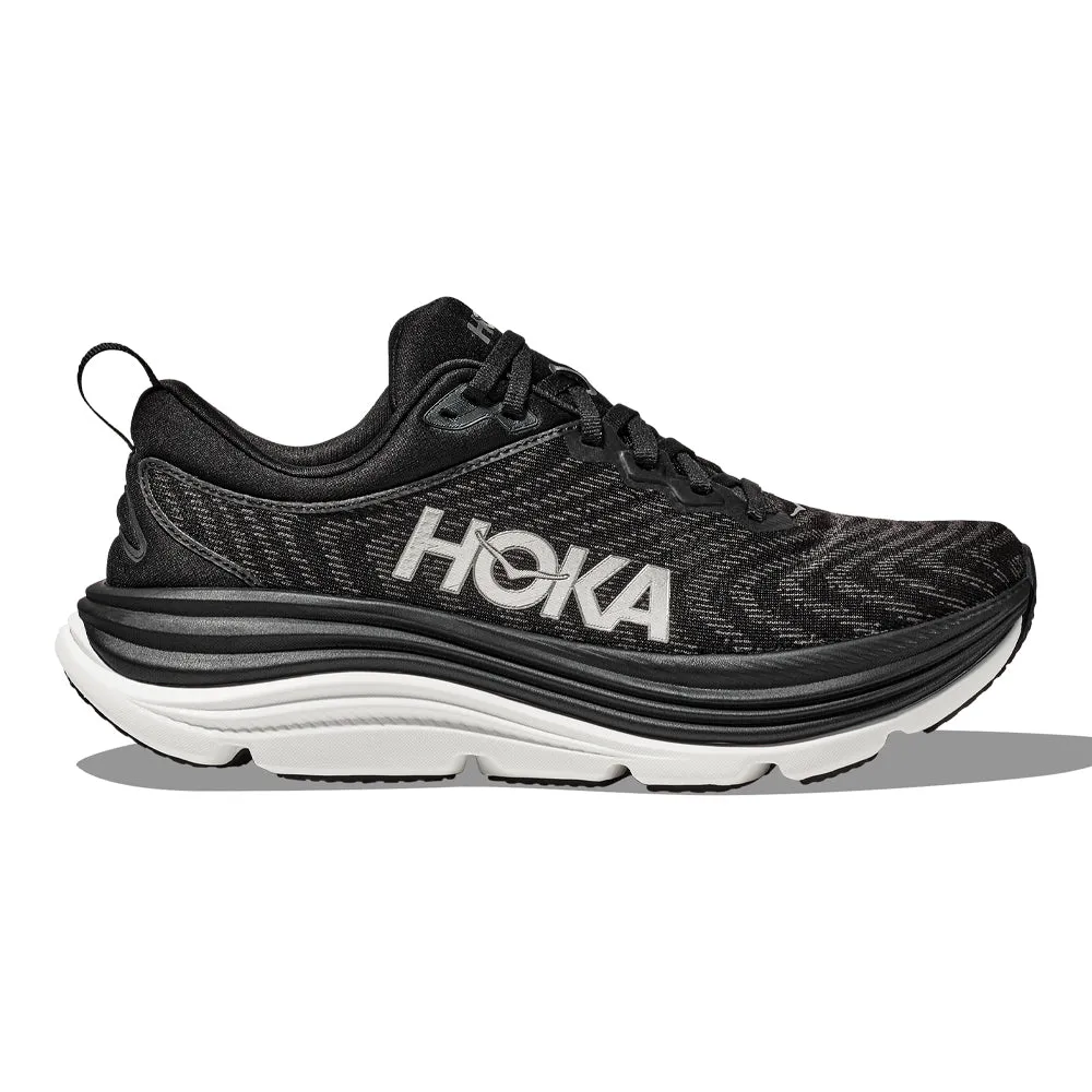 Women's Hoka One One Gaviota 5, Black/White, 8.5 B Medium