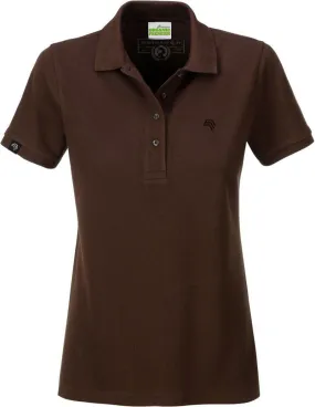 ― % ― JAN 8009/ ― Damen Bio-Baumwolle Polo Shirt - Braun [M / XL]